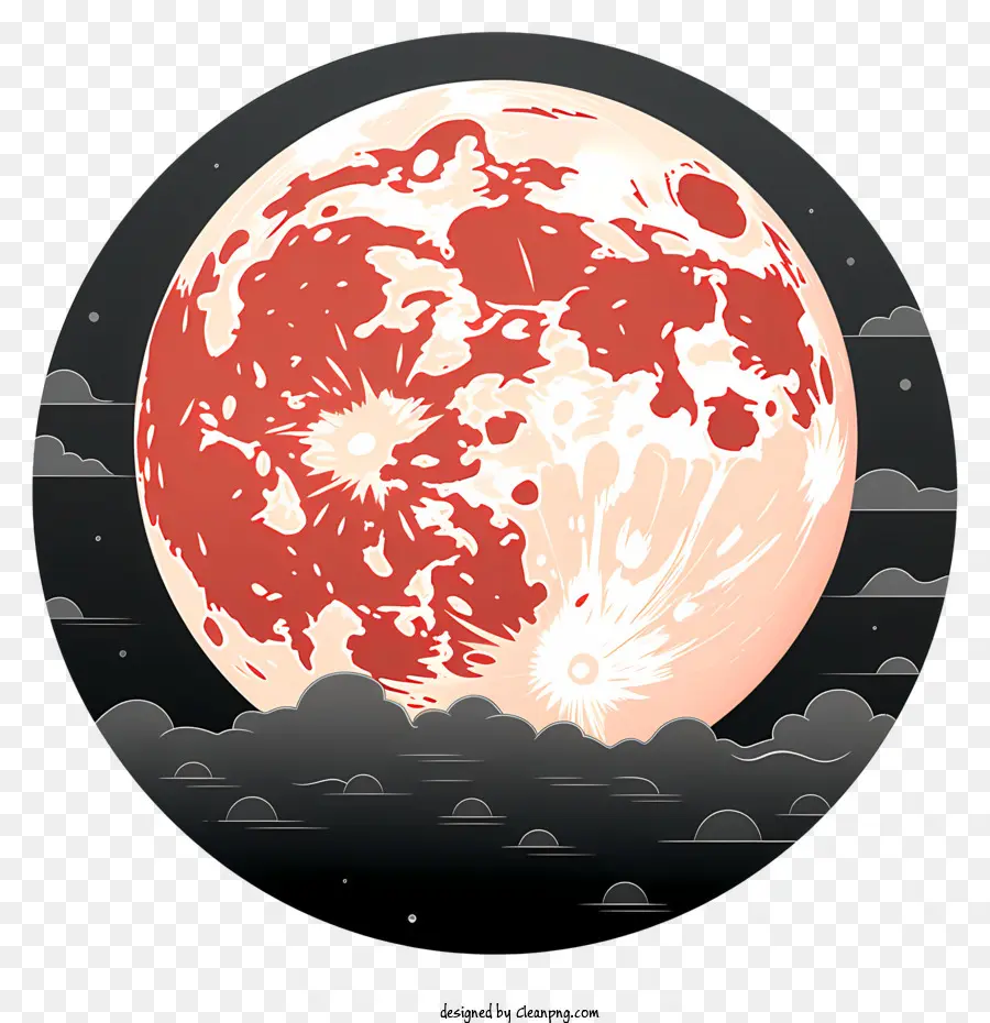 Full Moon Dessinée à La Main，Lune PNG