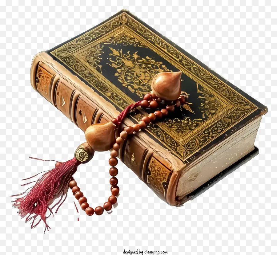 Coran Book And Pray Beads，Coran PNG