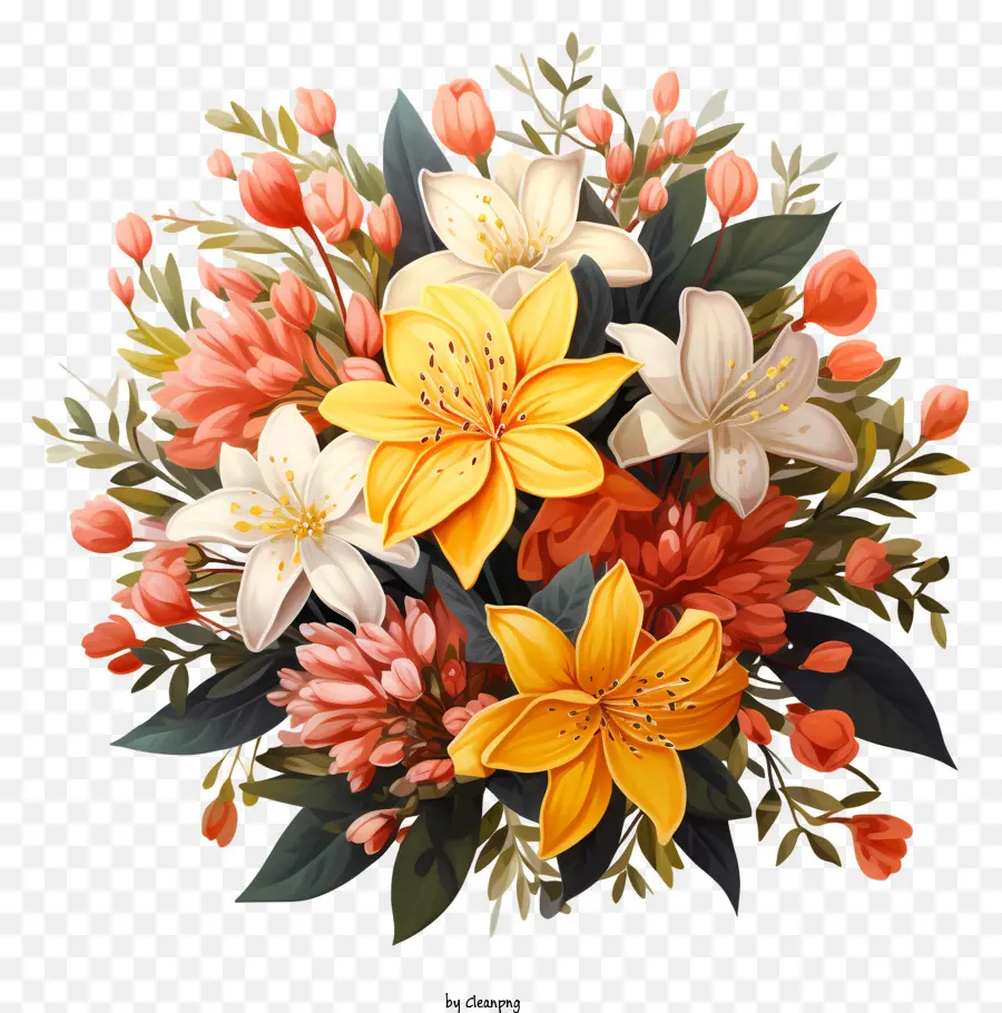 L'arrangement Des Fleurs，Bouquet De Fleurs PNG