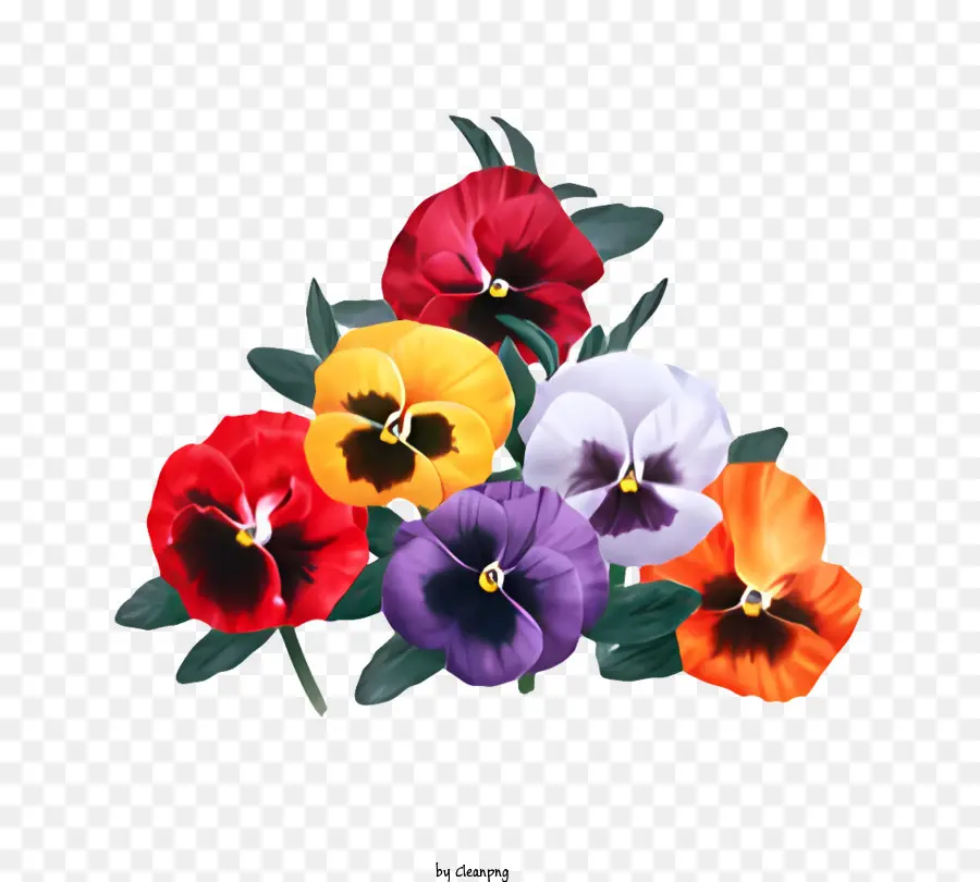 Fleur，Pensées PNG