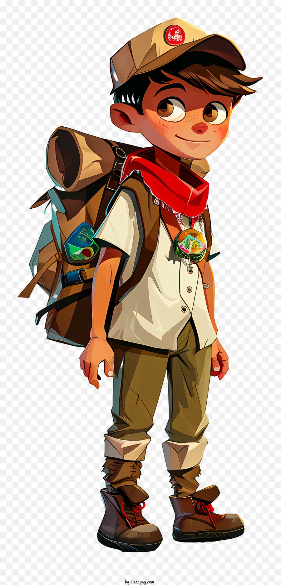 Boys Scout，Illustration De Dessin Animé PNG