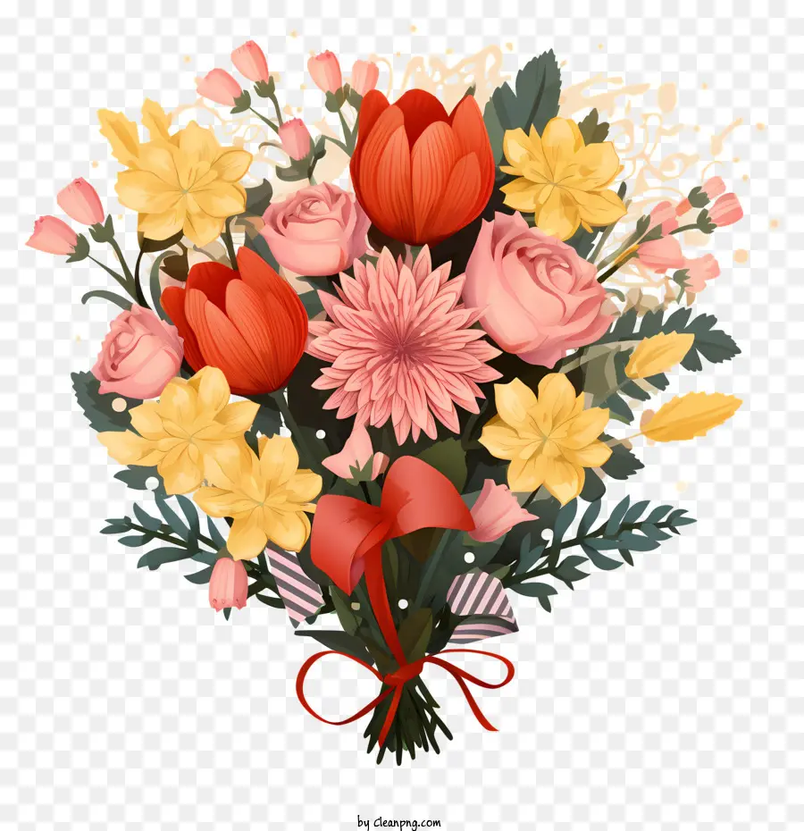 Arrangement Floral Plat，Bouquet PNG