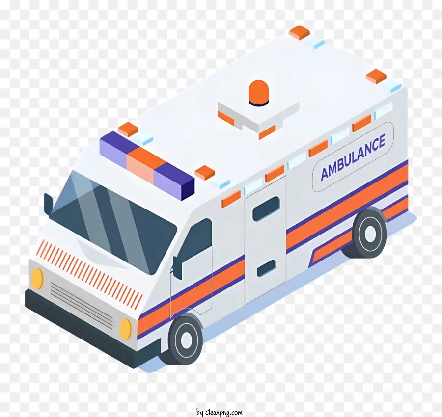 Voiture D'ambulance De Dessin Animé，Ambulance PNG