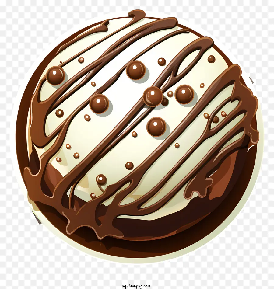 Boule De Chocolat Doodle，Gâteau Au Chocolat PNG