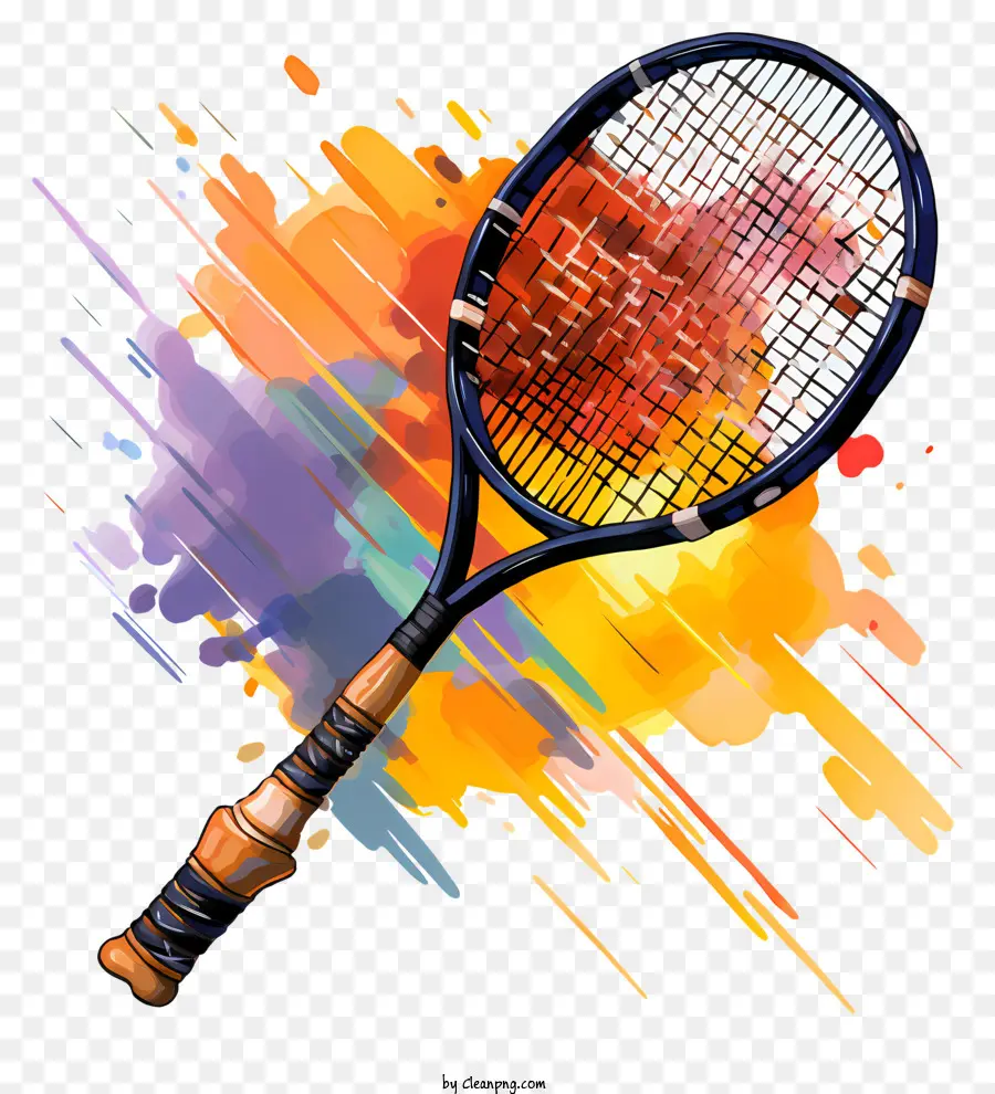 Badminton Aquarelle，Raquette De Tennis PNG