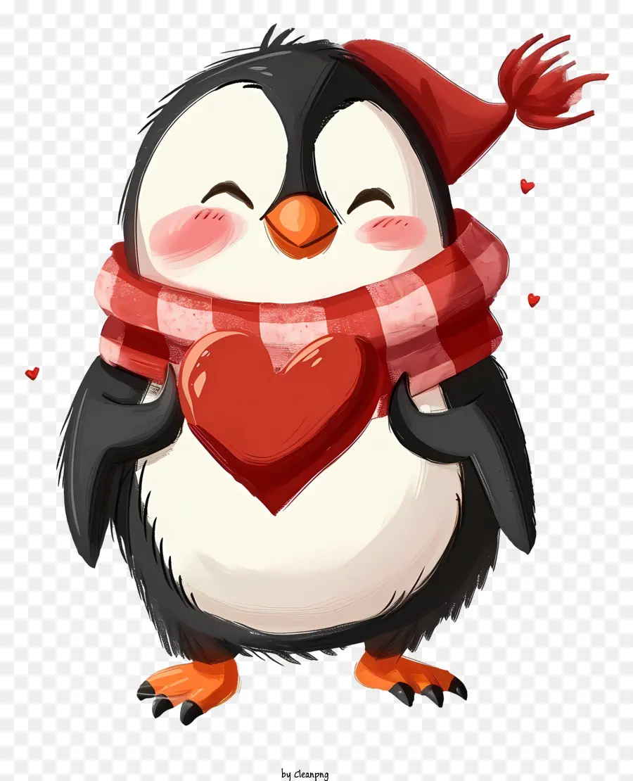 Pingouin De La Saint Valentin，Pingouin PNG