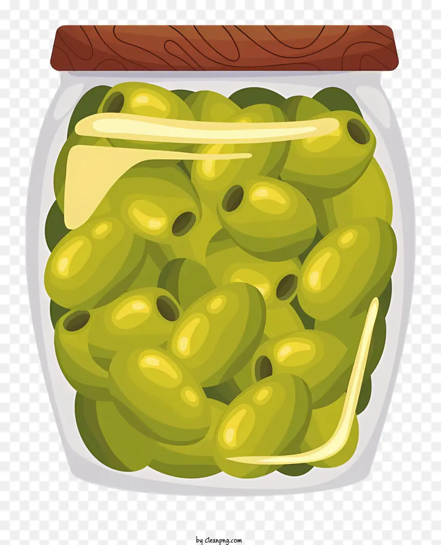 Olives En Pot，Olives Vertes PNG