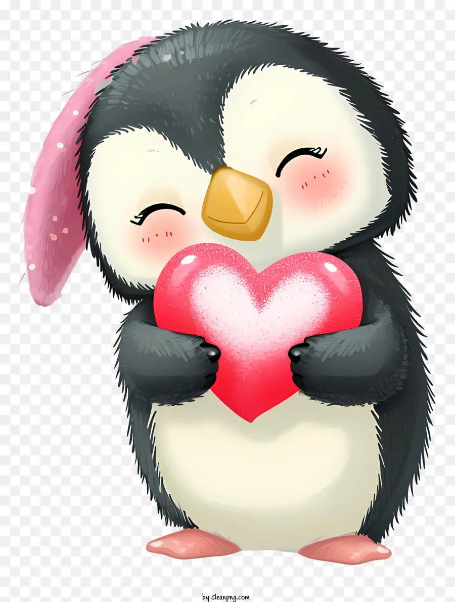 Icône De Pingouin De La Saint Valentin，Cartoon Pingouin PNG