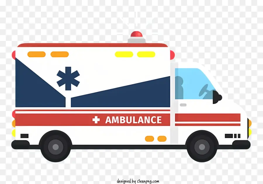 Voiture D'ambulance De Dessin Animé，Ambulance PNG