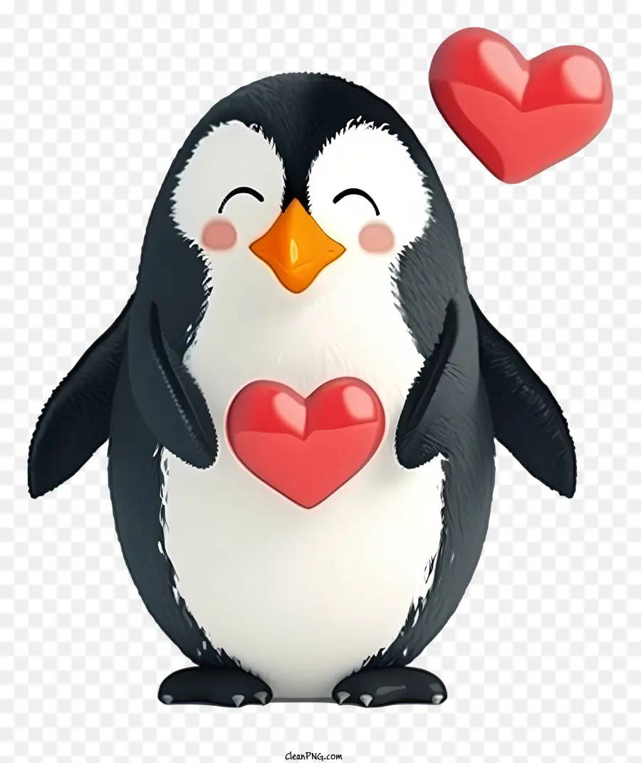 Penguin De La Saint Valentin Réaliste，Pingouin PNG