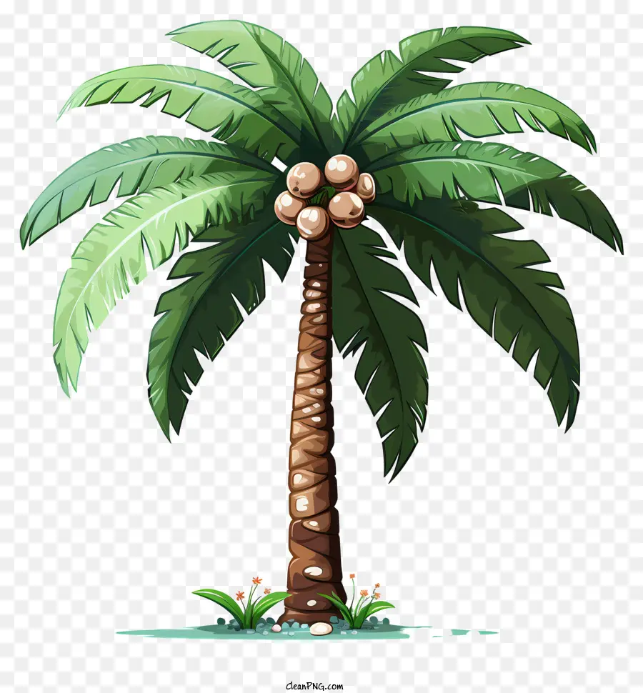 Coconut De Style Réaliste，Palmier PNG