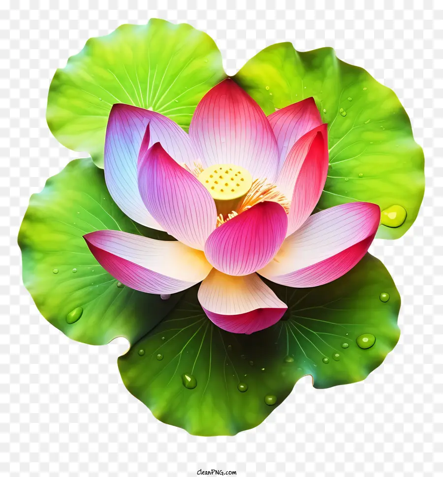 Fleur De Lotus De Style Croquis，Fleur De Lotus Rose PNG