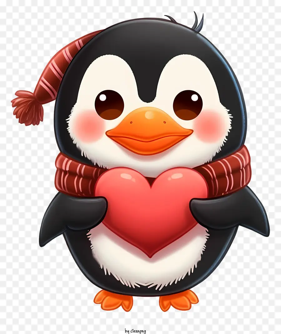 Emoji Pingouin De La Saint Valentin，Manchot PNG