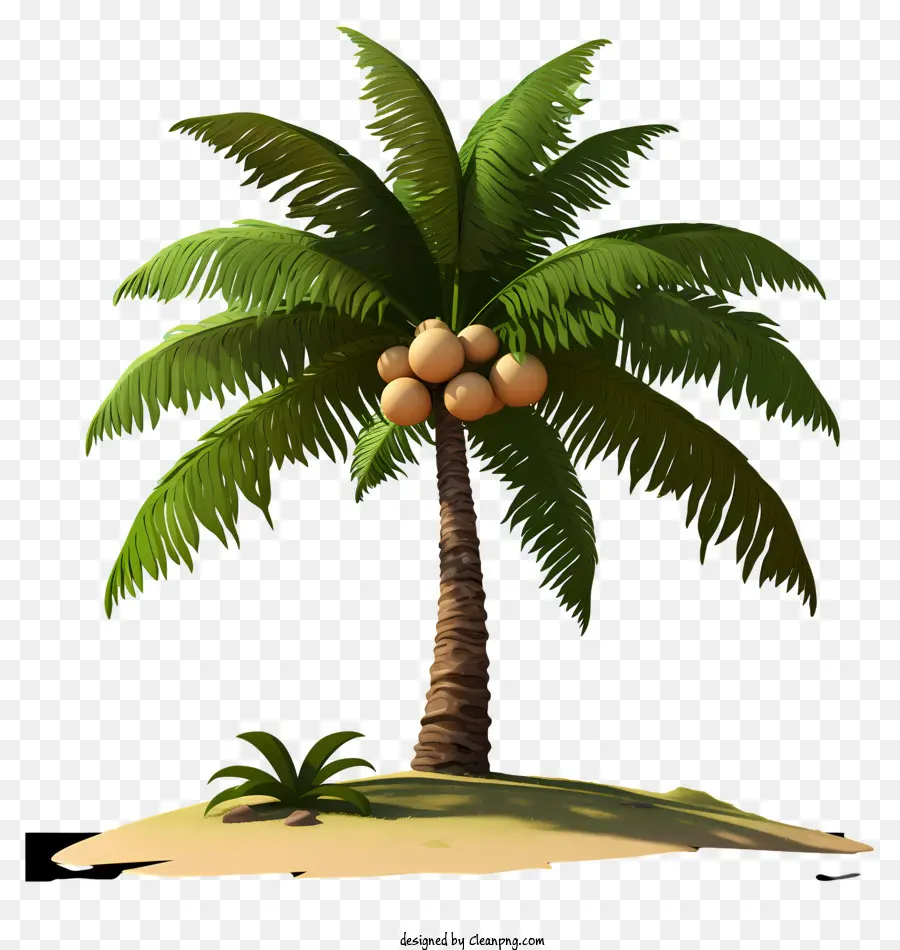 Coconut De Style Réaliste，Arbre De Noix De Coco PNG