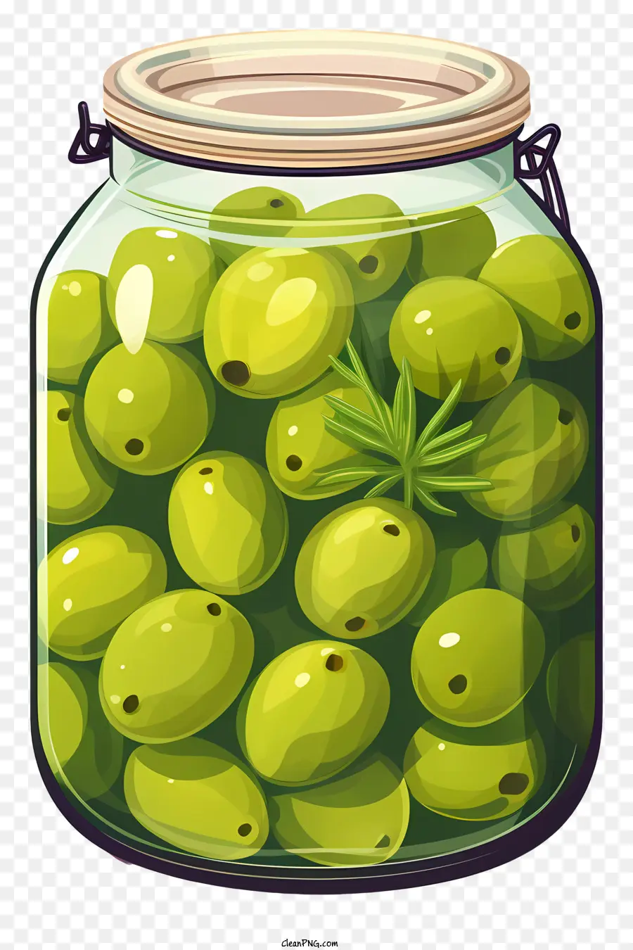 Olives Vertes Plates En Pot，Olives PNG