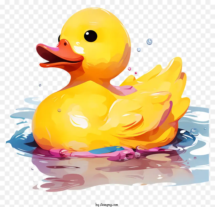 Canard En Caoutchouc Peintures Multicolores，Canard En Caoutchouc Jaune PNG