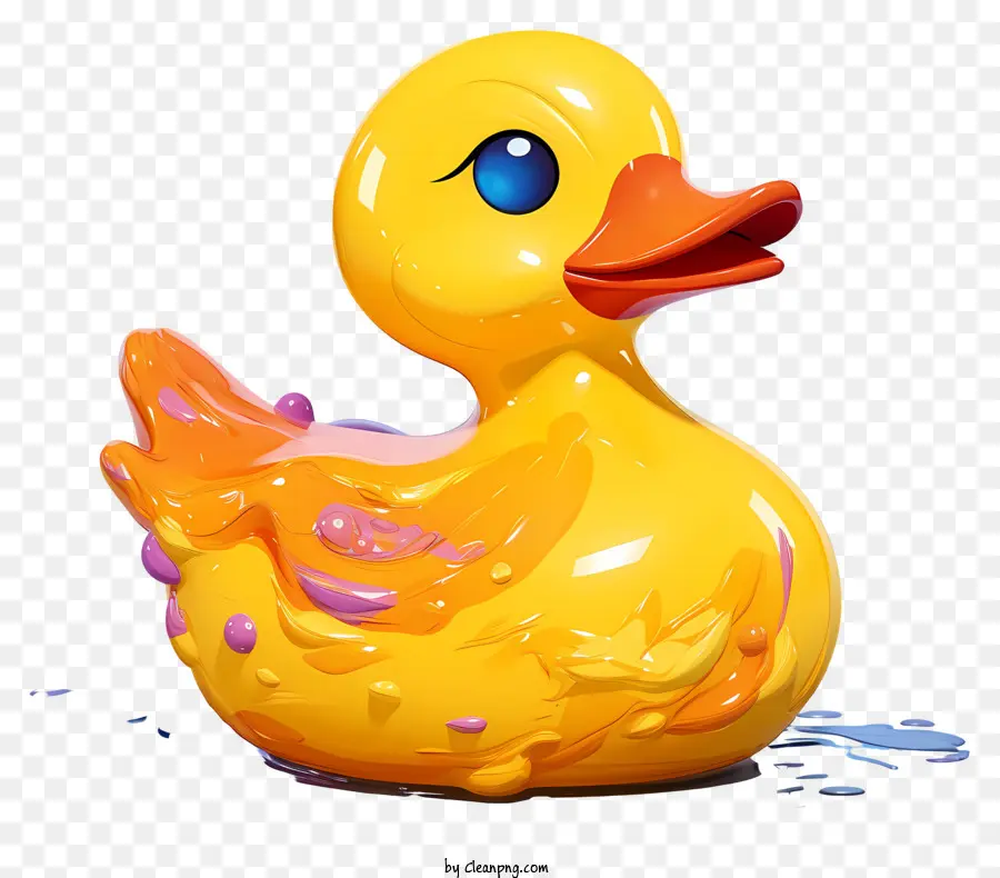 Canard En Caoutchouc Peintures Multicolores，Canard En Caoutchouc Jaune PNG