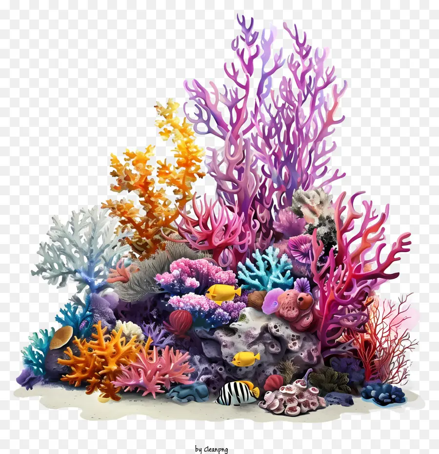 Psd 3d Coral Reef，Le Récif De Corail PNG
