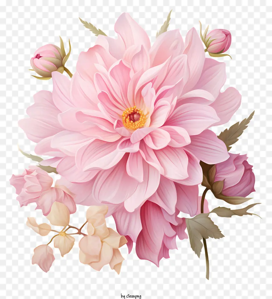 Fleur Rose Plate，Arrangement De Fleurs PNG