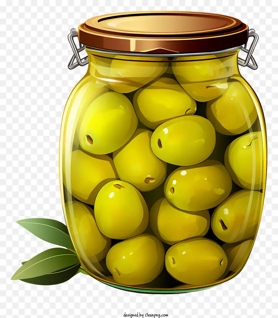 Olives Vertes Plates En Pot，Olives Vertes PNG