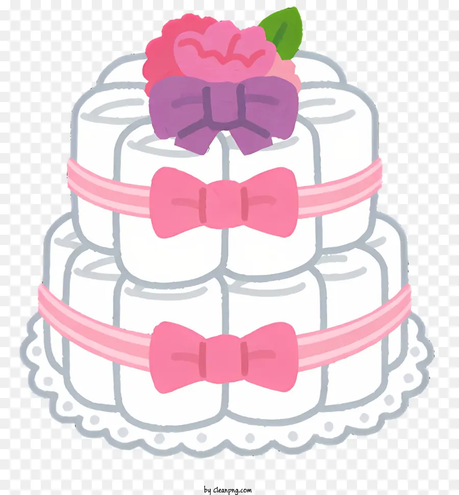 Gâteau De Mariage，Rose Arcs PNG