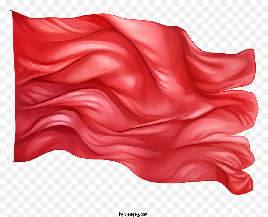 Drapeau Rouge Aquarelle，Drapeau Rouge PNG