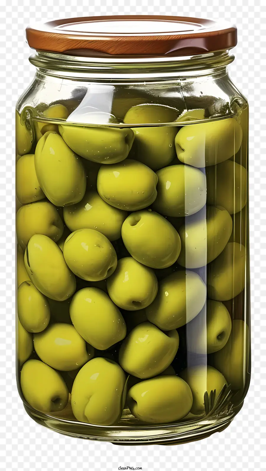 Olives Vertes Tirées à La Main Dans Le Pot，Olives Vertes PNG