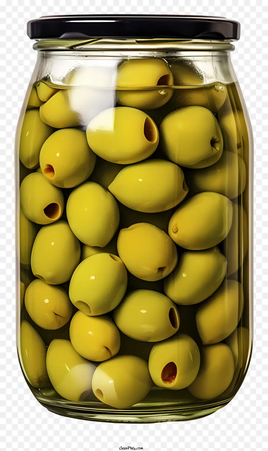 Sketch Style Olives Vertes En Pot，Olives Vertes PNG