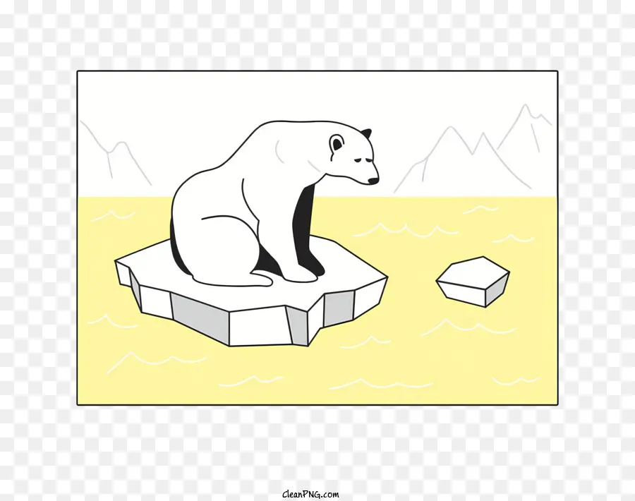 Réchauffement De La Planète，L'ours Polaire PNG