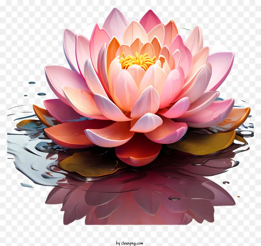 Peintures Multicolores De Fleur De Lotus，Fleur De Lotus PNG