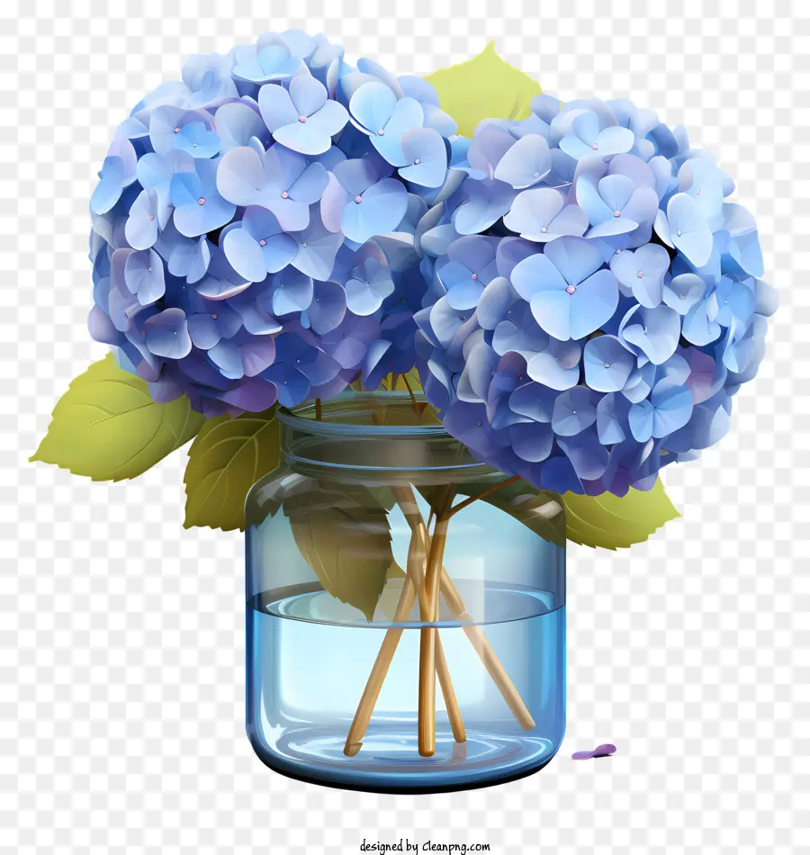 Hortensia Plat En Pot，Fleurs D'hortensia PNG