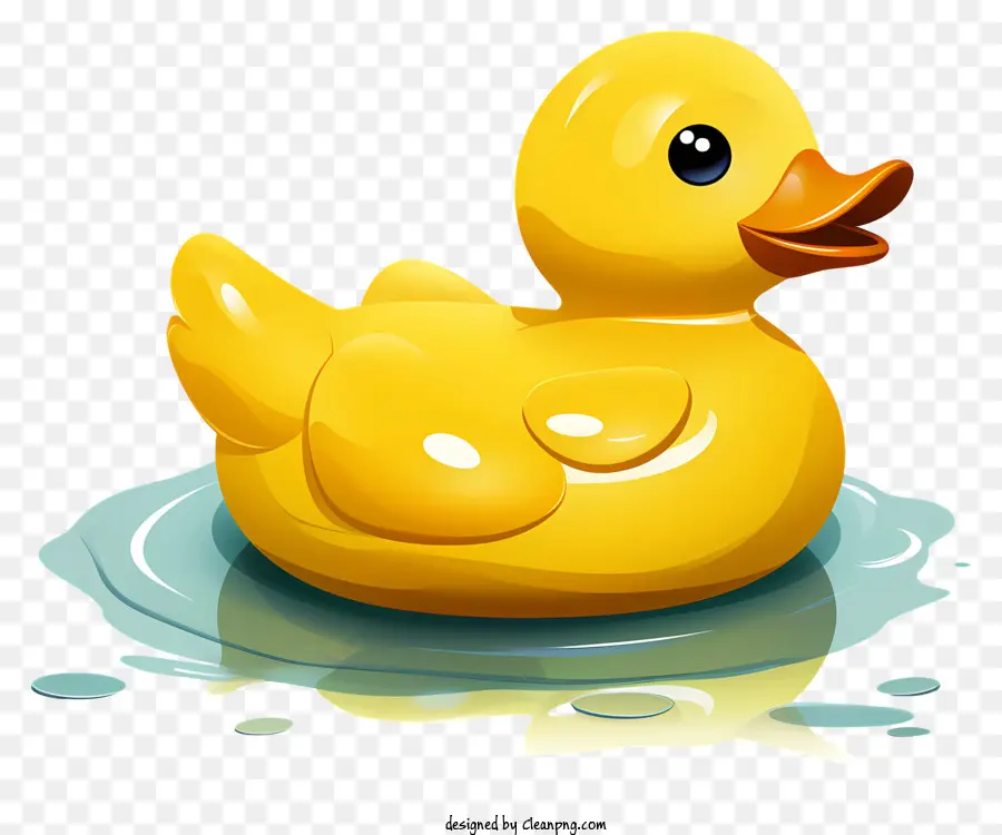 Canard Plat En Caoutchouc，Canard En Caoutchouc Jaune PNG