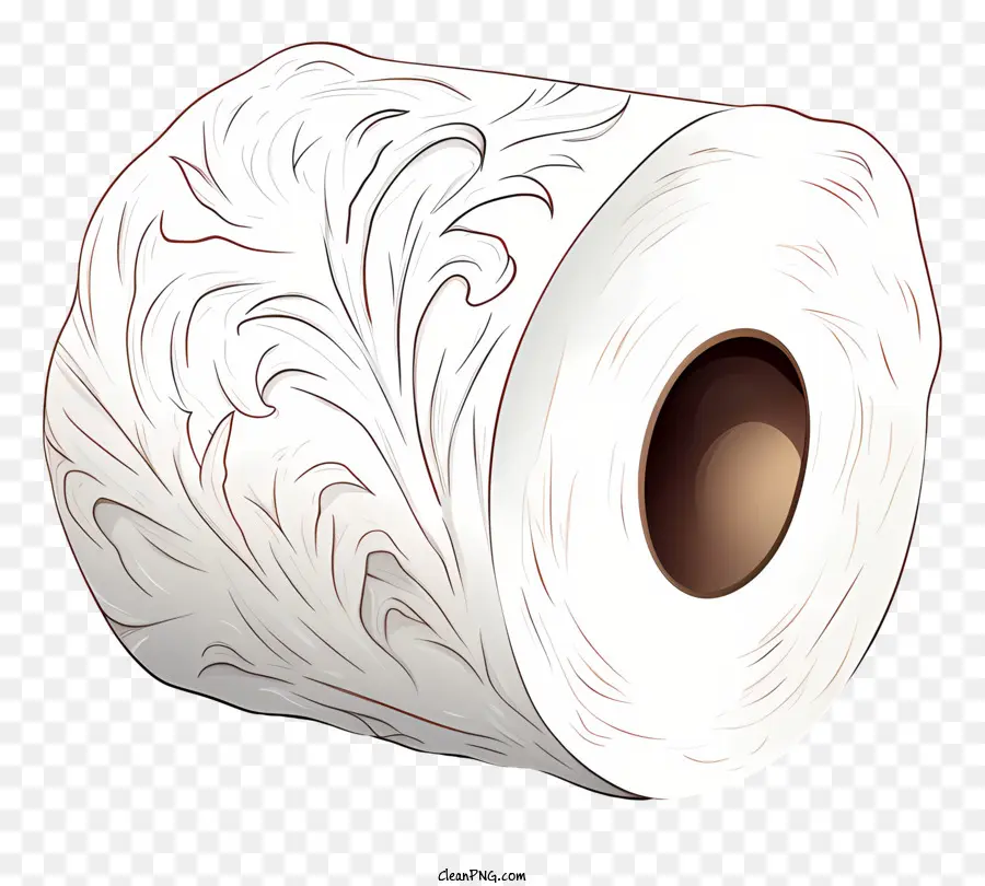 Tissu De Toilette Dessiné à La Main，Rouleau De Papier Toilette PNG