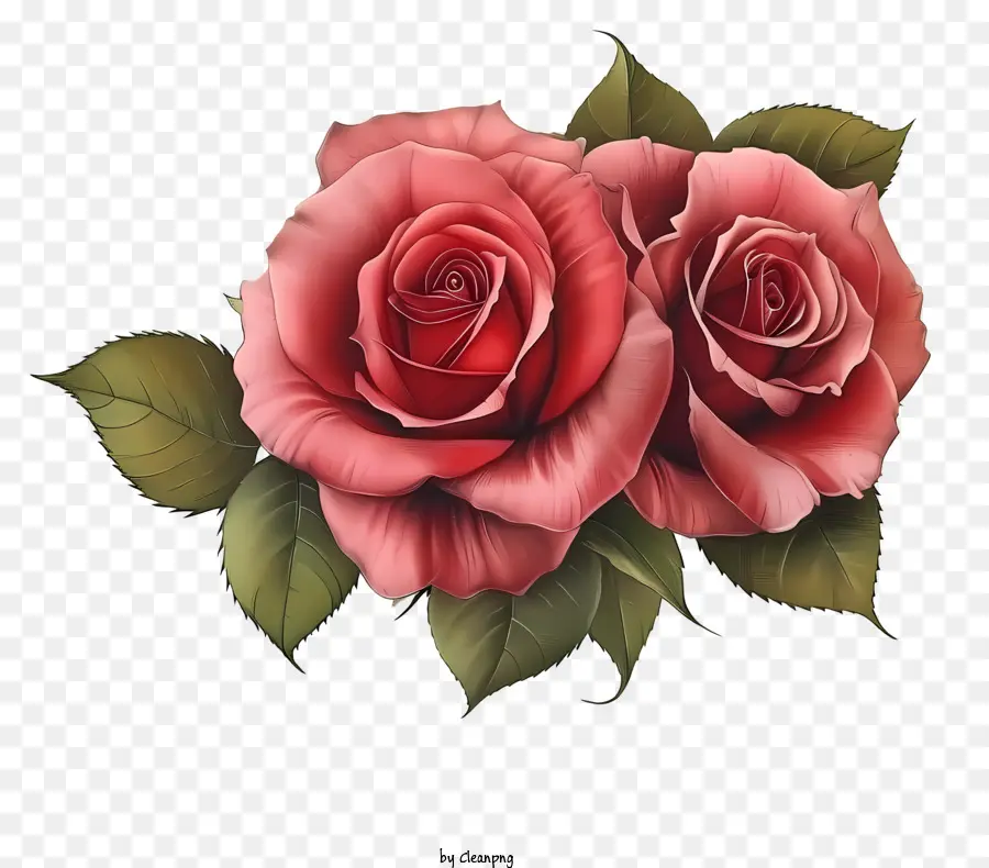 Dessinez à La Main Rose Et Papier，Roses PNG