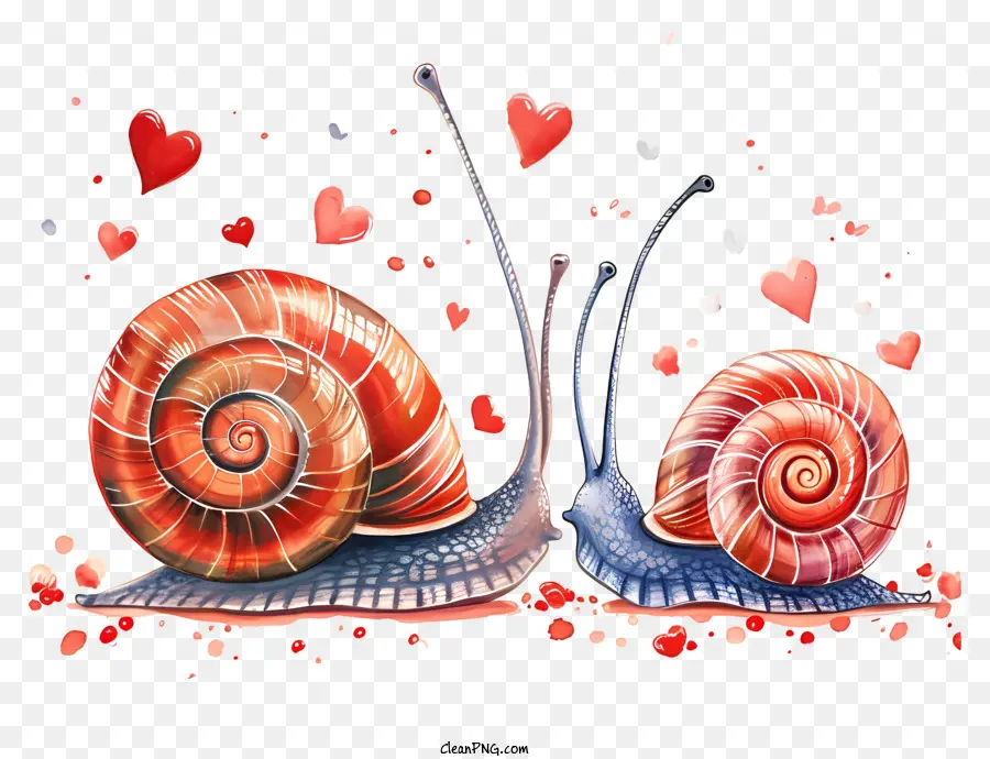 Escargots De La Saint Valentin，Escargots PNG