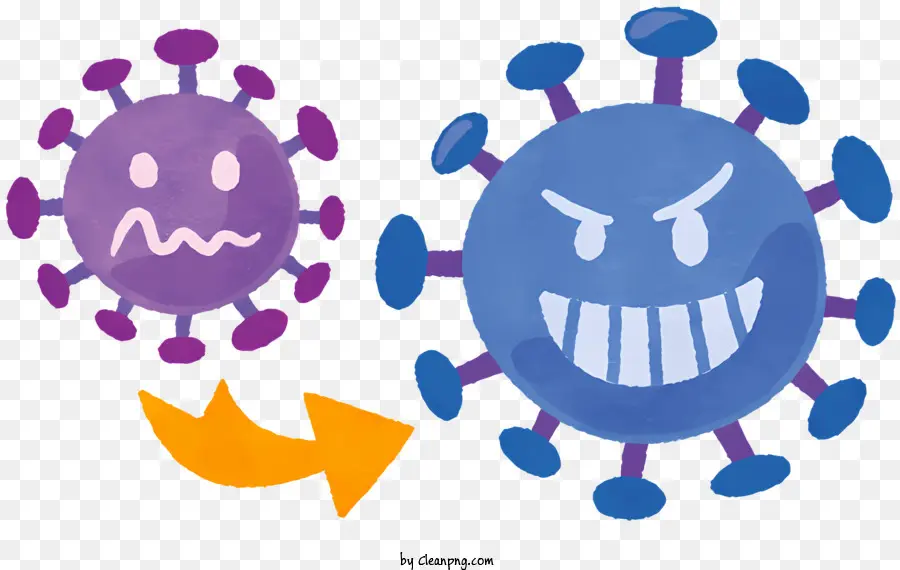 Virus，Virus De Dessins Animés PNG