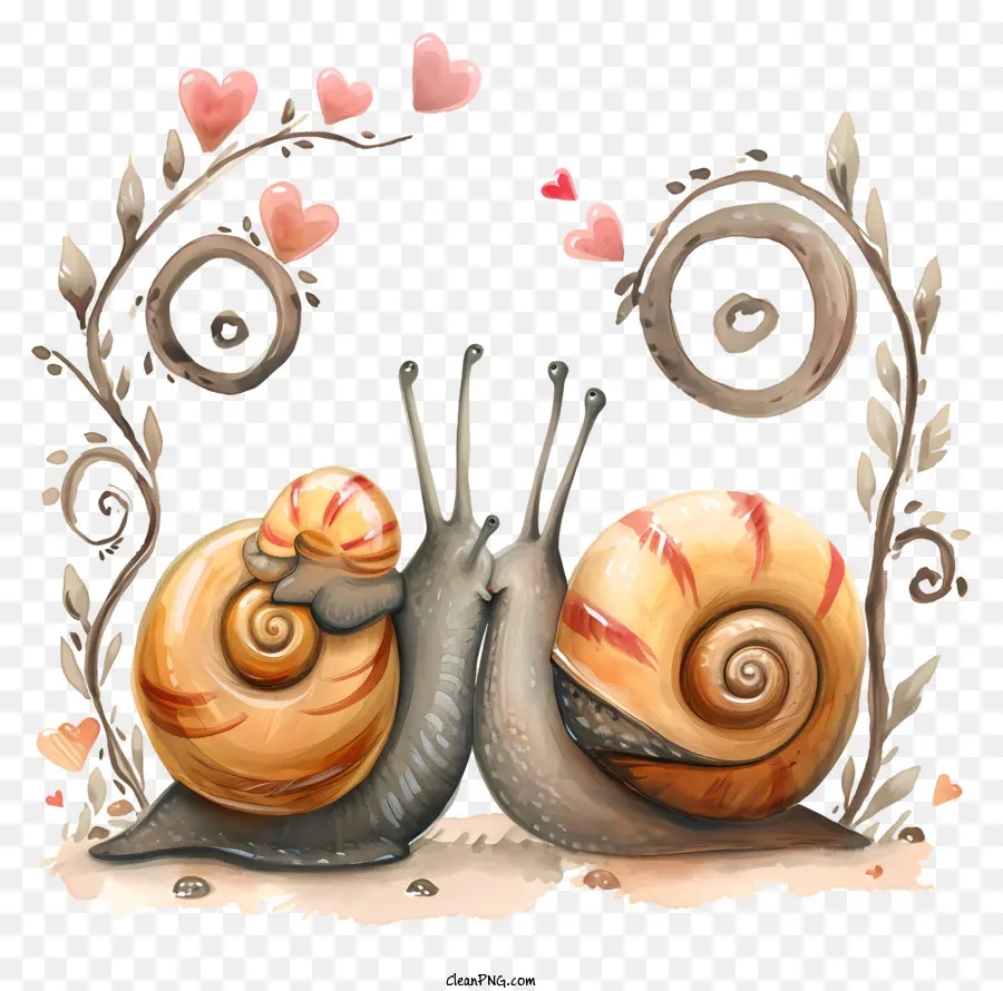 Escargots De La Saint Valentin，Escargots PNG