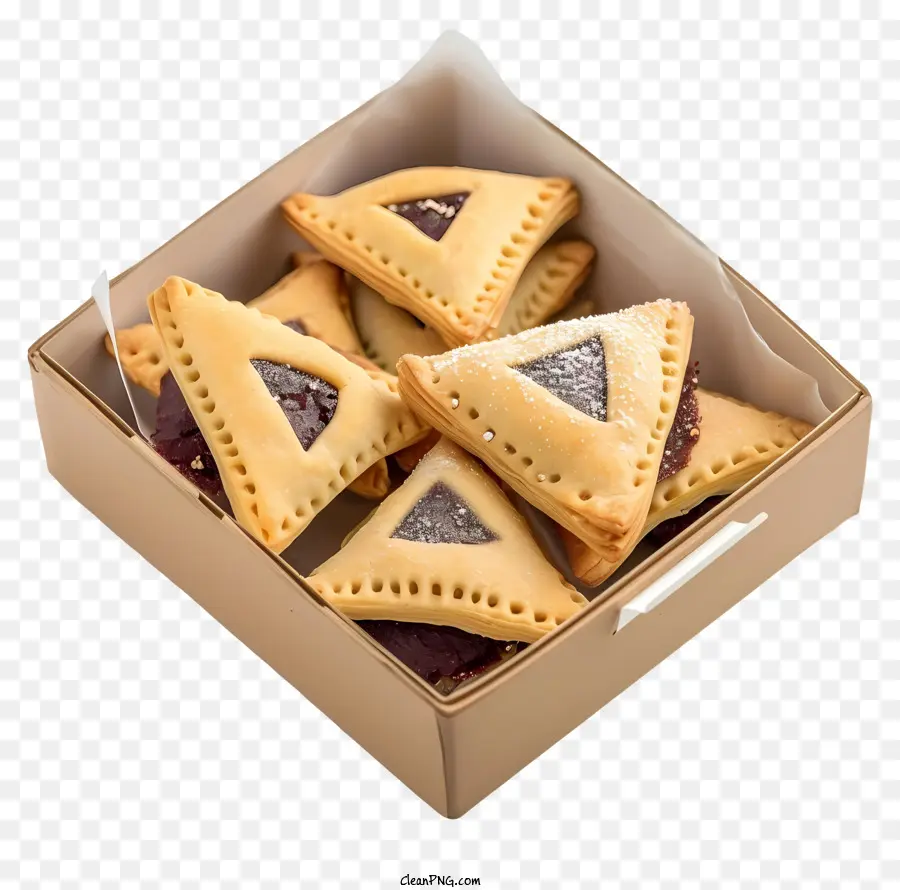 Pourim Hamantaschen，Pâtisseries Triangles PNG