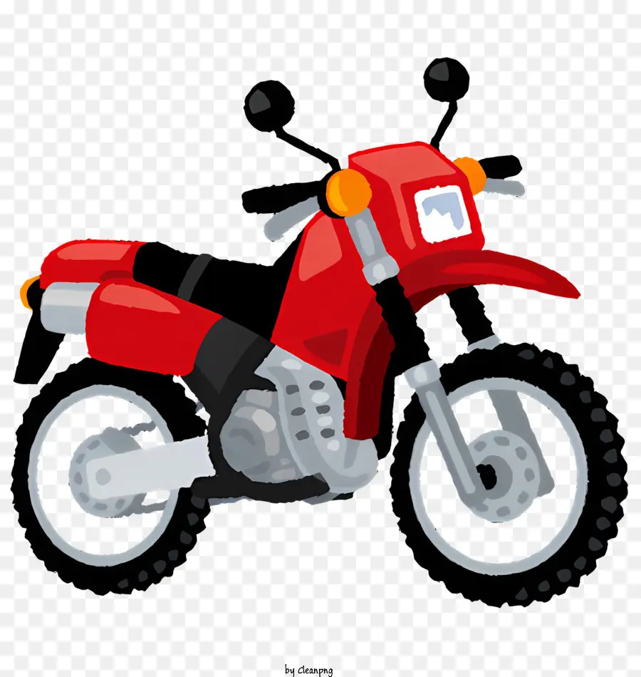 Vélo，Moto Rouge PNG