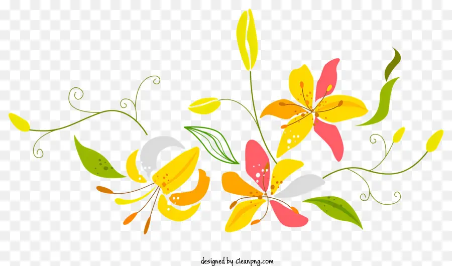 Bordure De Fleurs，Bouquet De Fleurs PNG