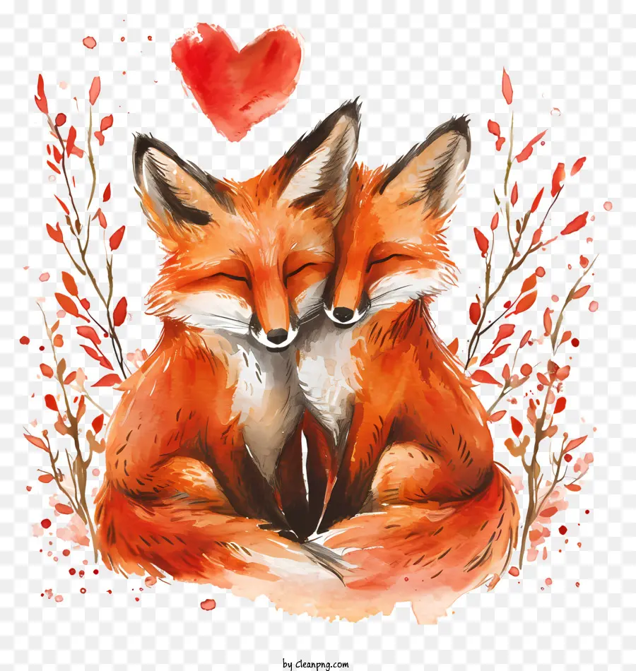 Valentine Fox，Renards Roux PNG