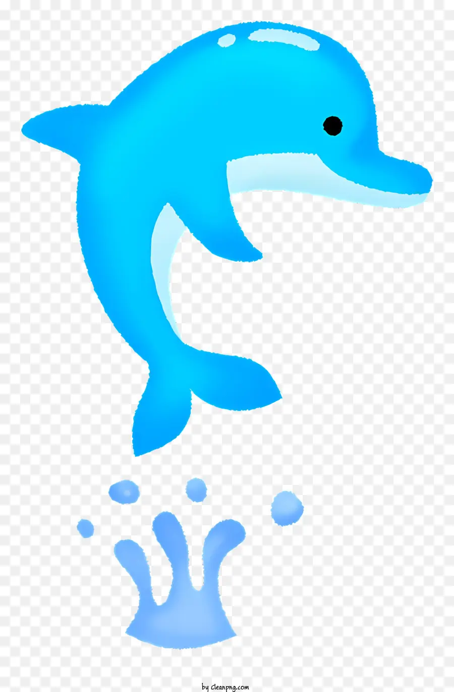 Clipart，Dauphin Bleu PNG