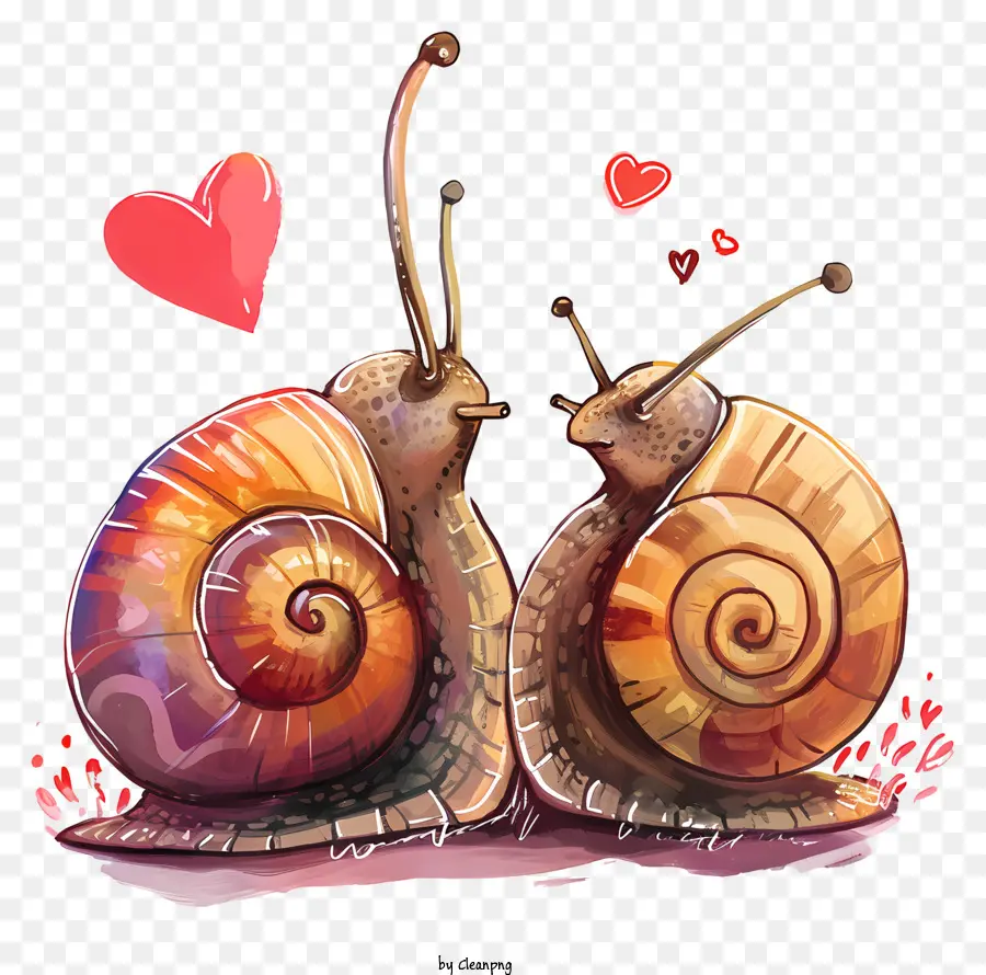 Escargots De La Saint Valentin，Escargots PNG