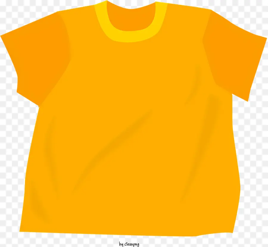 T Shirt Jaune，Conception Ordinaire PNG