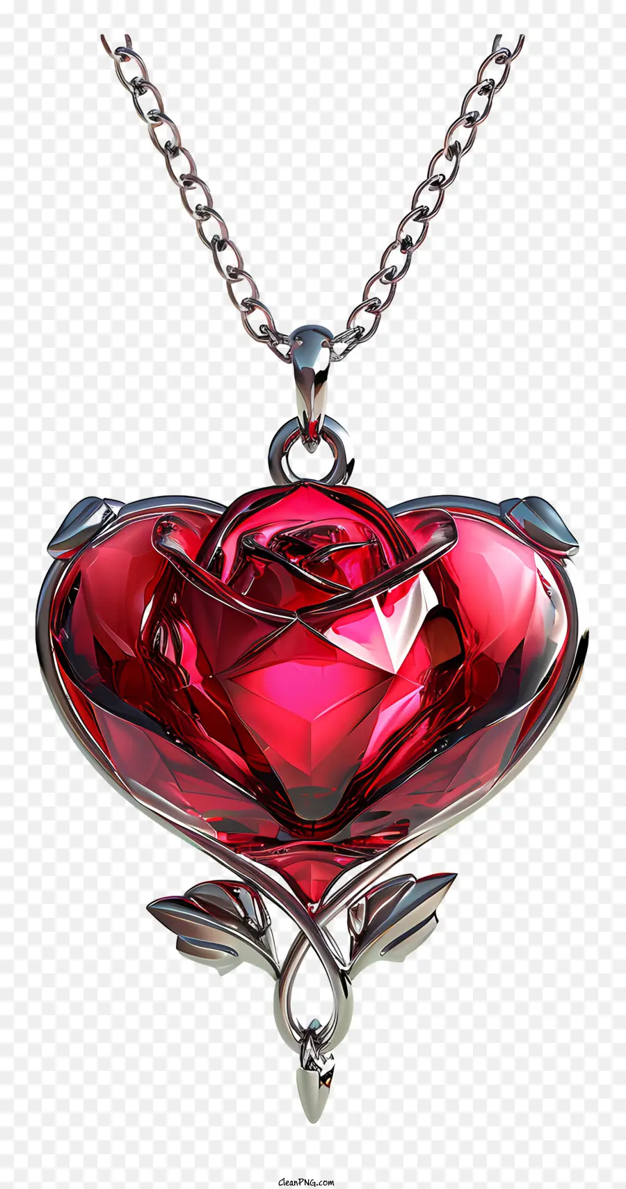 Bijoux De La Saint Valentin，Pendentif En Forme De Coeur PNG