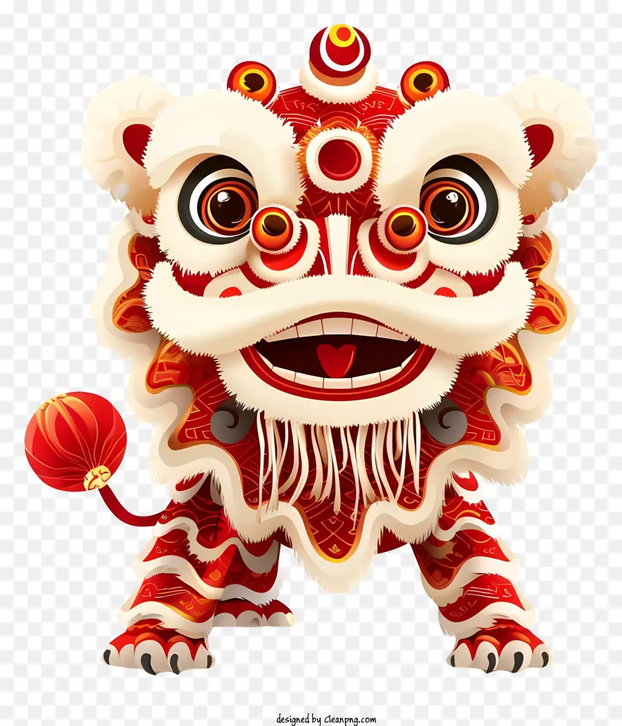 Nouvel An Chinois，La Danse Du Lion PNG