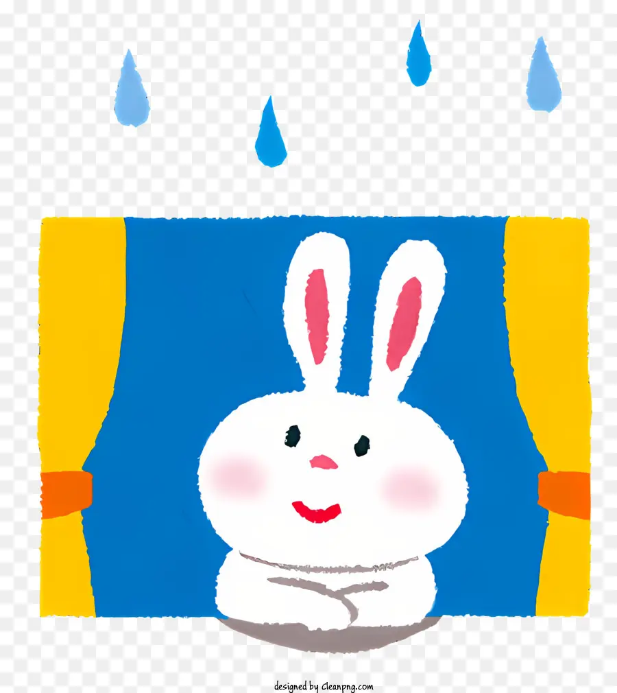 Pleut，Lapin Blanc PNG