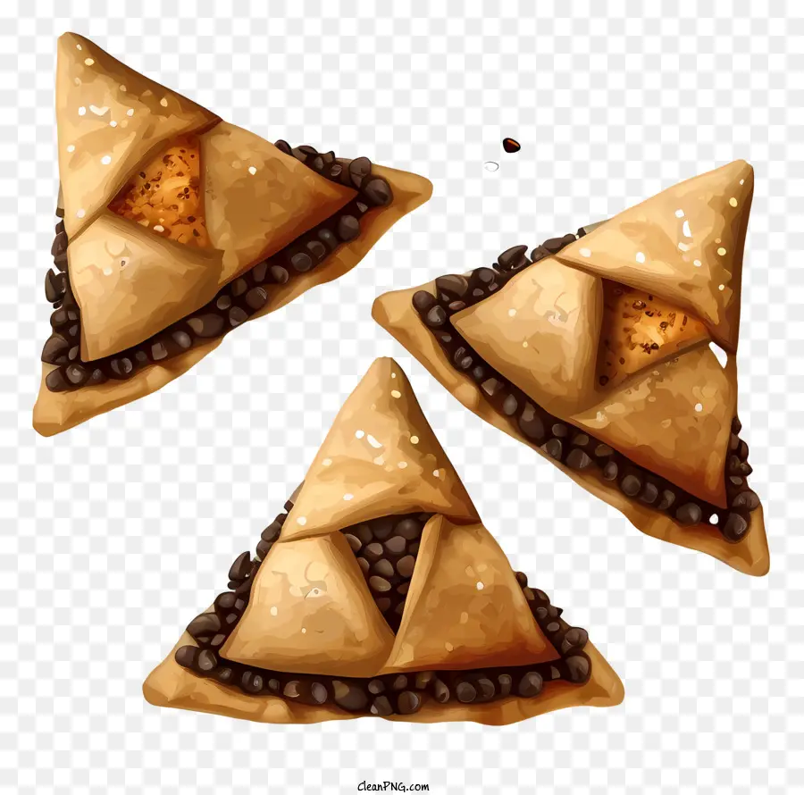 Purim Hamantaschen，La Pâte Feuilletée PNG