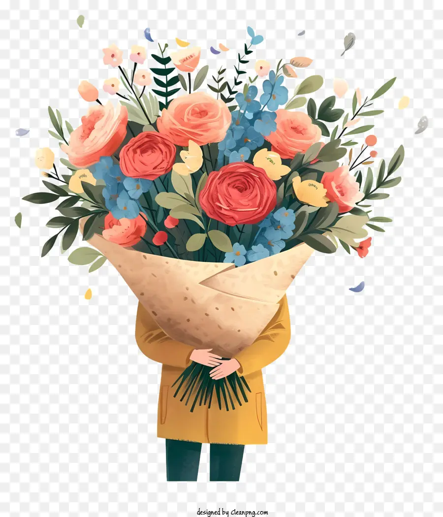 Livraison De Fleurs，Bouquet PNG