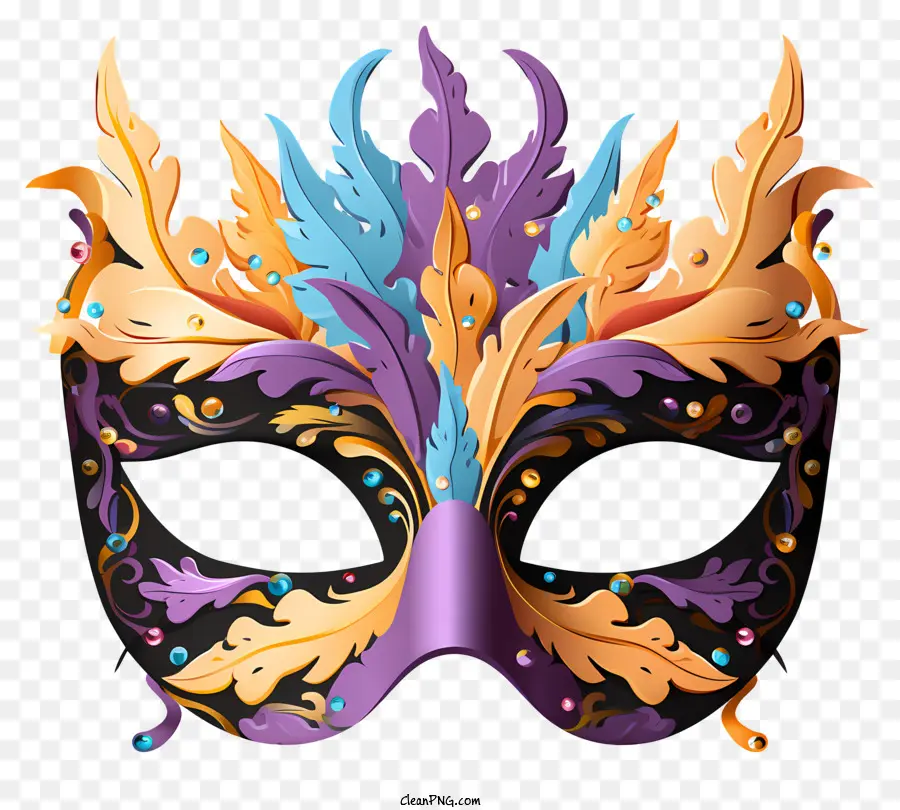 Paints Multicolores Masque Masquerade，Mascarade Masque PNG